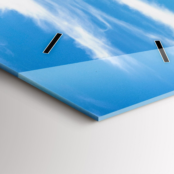 Reloj de cristal vertical Valle de Chamonix, Alpes franceses - espejomat.es