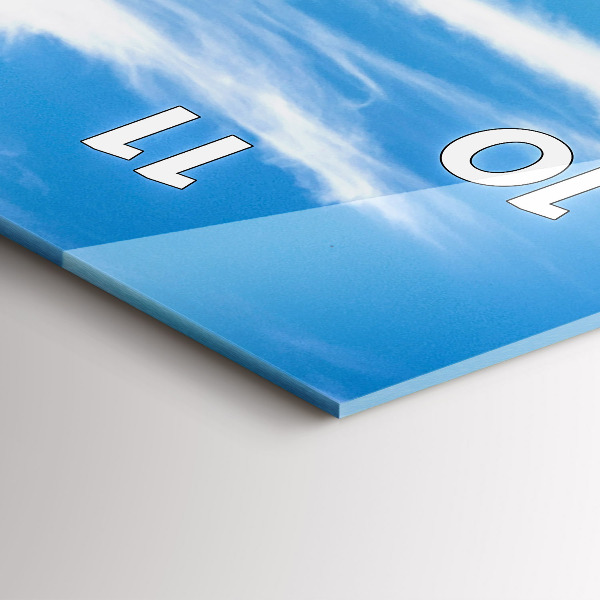 Reloj de cristal vertical Valle de Chamonix, Alpes franceses - espejomat.es