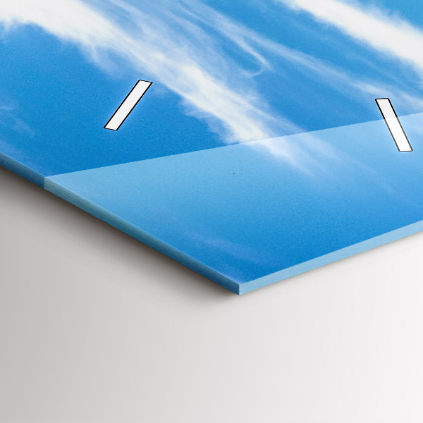 Reloj de cristal vertical Valle de Chamonix, Alpes franceses - espejomat.es