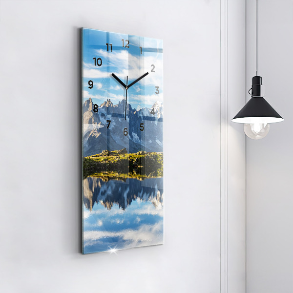 Reloj de cristal vertical Valle de Chamonix, Alpes franceses - espejomat.es