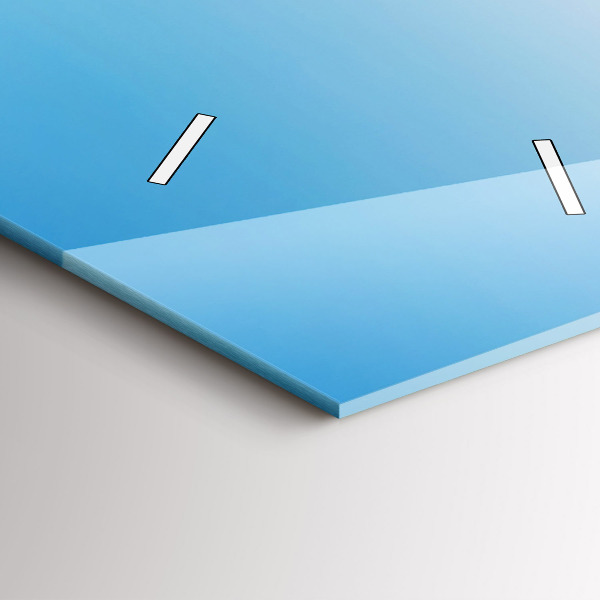 Reloj de cristal vertical Glaciar del Mont Blanc Chamonix - espejomat.es