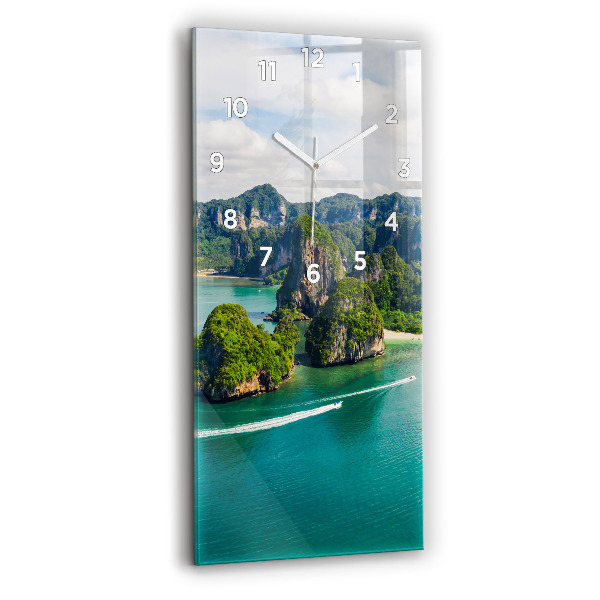 Reloj vertical Isla en Tailandia - espejomat.es