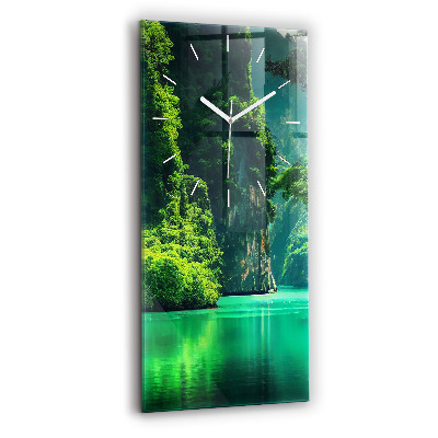 Reloj de vidrio vertical Paisaje natural de Tailandia - espejomat.es