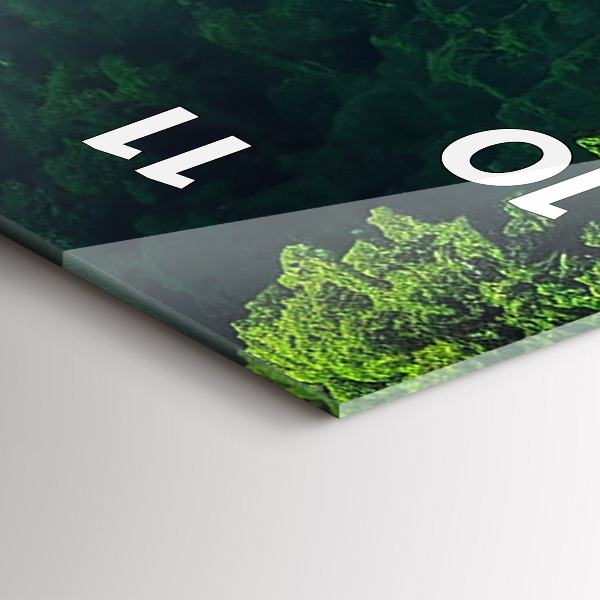 Reloj de vidrio vertical Paisaje natural de Tailandia - espejomat.es