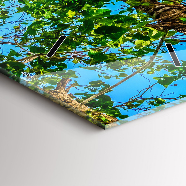 Reloj de cristal vertical Isla soleada Tailandia - espejomat.es