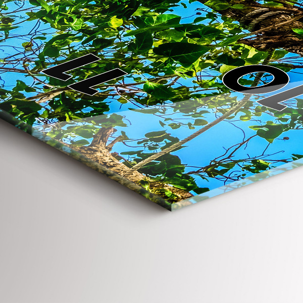 Reloj de cristal vertical Isla soleada Tailandia - espejomat.es