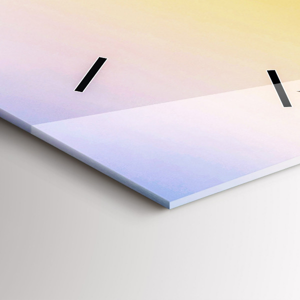 Reloj de cristal vertical Iceberg y amanecer - espejomat.es