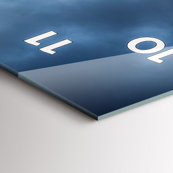 Reloj de vidrio vertical Paisaje con cascada - espejomat.es