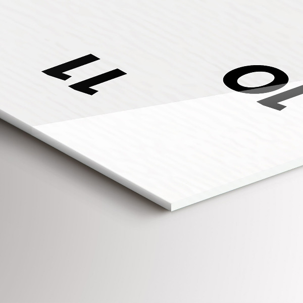 Reloj de vidrio vertical Ciudad de dibujos animados - espejomat.es