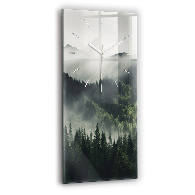 Reloj de cristal vertical Paisaje forestal - espejomat.es