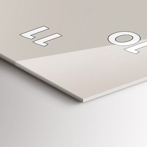 Reloj de vidrio vertical Abstractas montañas doradas - espejomat.es