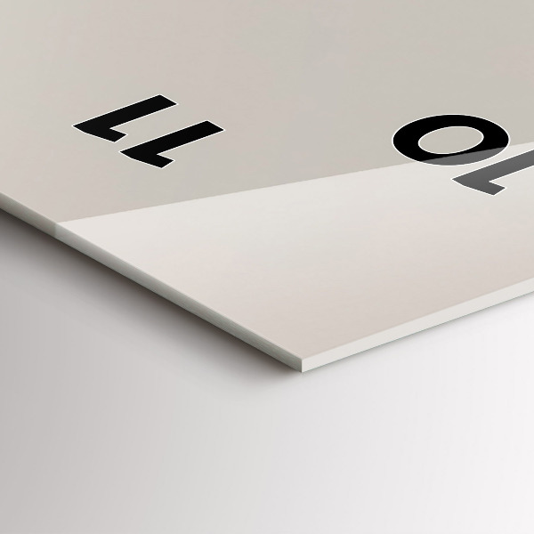 Reloj de vidrio vertical Abstractas montañas doradas - espejomat.es