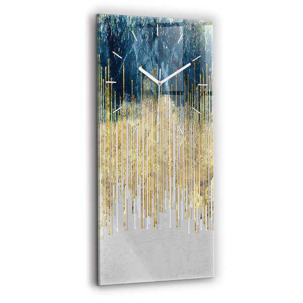 Reloj de vidrio vertical Patrón decorativo - espejomat.es