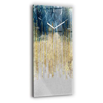 Reloj de vidrio vertical Patrón decorativo - espejomat.es