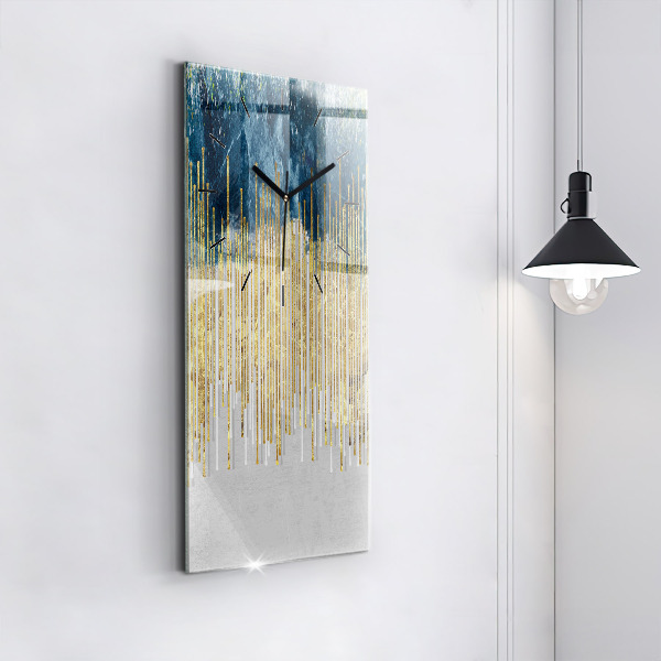Reloj de vidrio vertical Patrón decorativo - espejomat.es