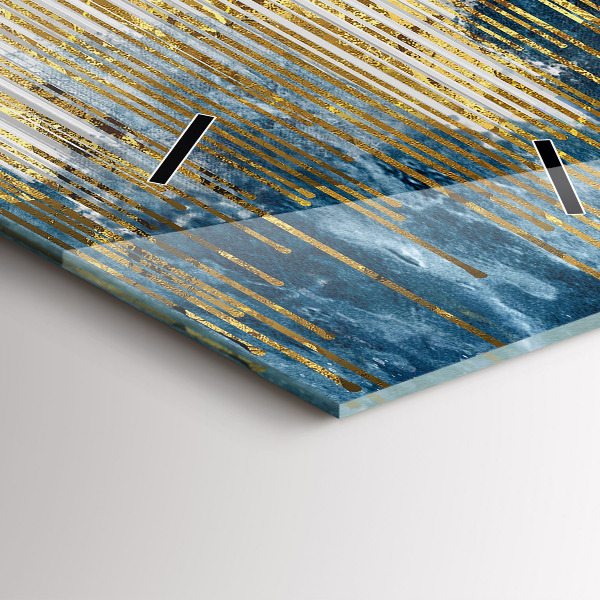 Reloj de vidrio vertical Patrón decorativo - espejomat.es