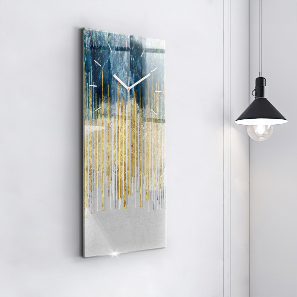 Reloj de vidrio vertical Patrón decorativo - espejomat.es