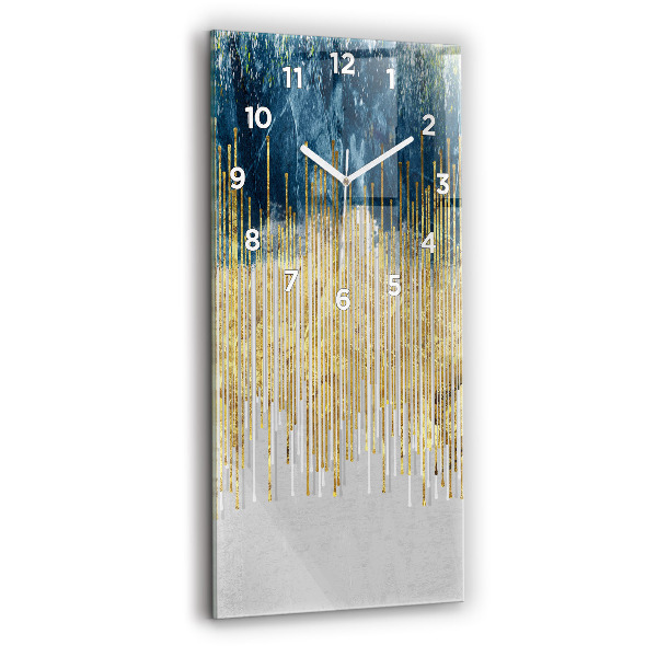 Reloj de vidrio vertical Patrón decorativo - espejomat.es