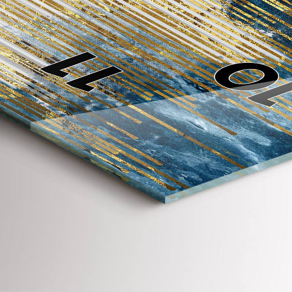 Reloj de vidrio vertical Patrón decorativo - espejomat.es