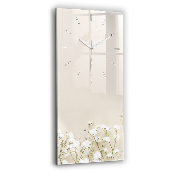 Reloj vertical Flores en flor - espejomat.es