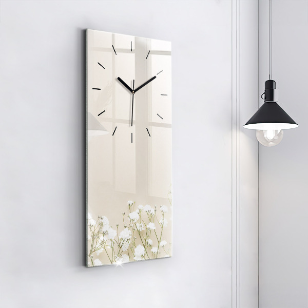 Reloj vertical Flores en flor - espejomat.es
