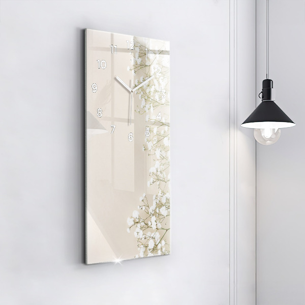 Reloj vertical Flores en flor - espejomat.es