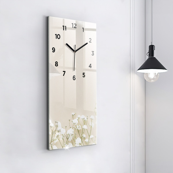Reloj vertical Flores en flor - espejomat.es