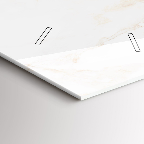 Reloj de vidrio vertical Elegante mármol - espejomat.es