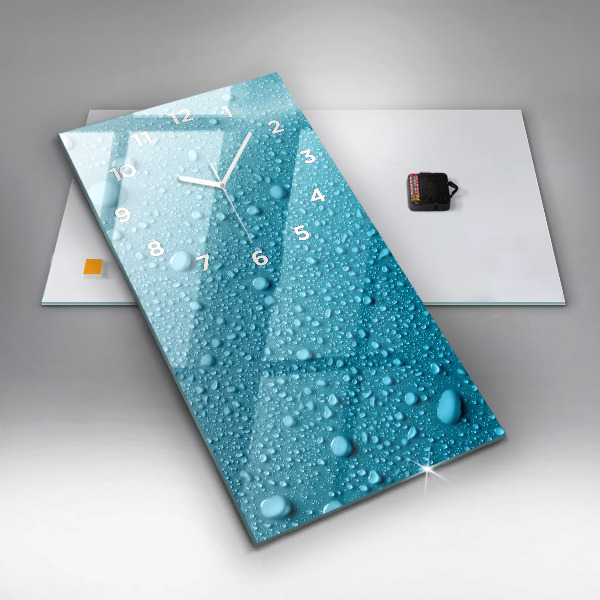 Reloj vertical Gotas de agua - espejomat.es