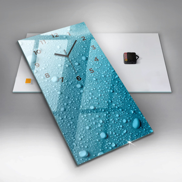 Reloj vertical Gotas de agua - espejomat.es