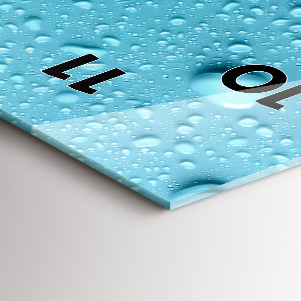 Reloj vertical Gotas de agua - espejomat.es
