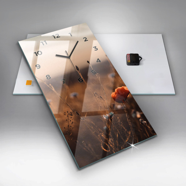 Reloj vertical Campo amanecer - espejomat.es