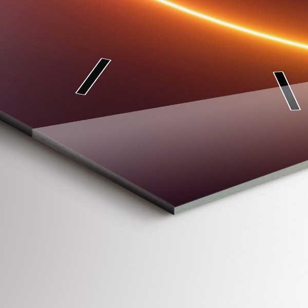 Reloj de cristal vertical Abstracto humo 3D - espejomat.es