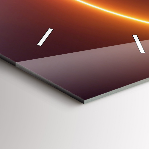 Reloj de cristal vertical Abstracto humo 3D - espejomat.es