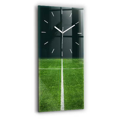Reloj de cristal vertical Campo de fútbol - espejomat.es
