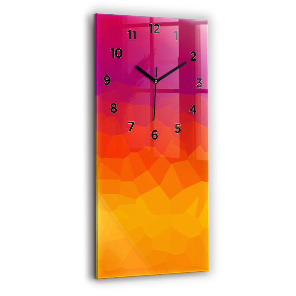Reloj de vidrio vertical Amanecer - espejomat.es