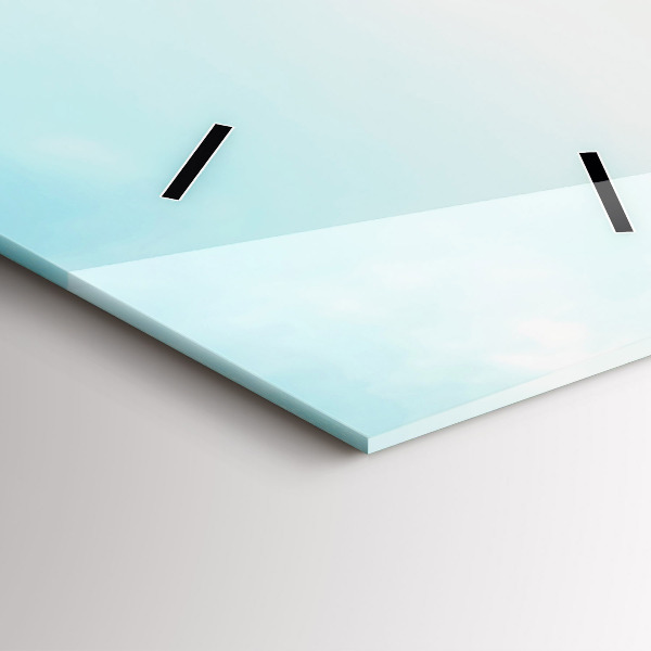 Reloj de cristal vertical Barcos en un lago - espejomat.es