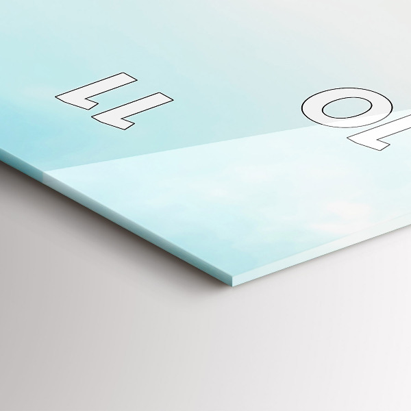 Reloj de cristal vertical Barcos en un lago - espejomat.es