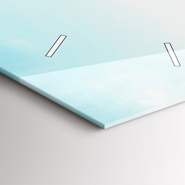 Reloj de cristal vertical Barcos en un lago - espejomat.es