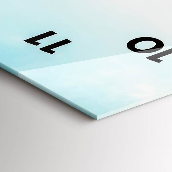 Reloj de cristal vertical Barcos en un lago - espejomat.es