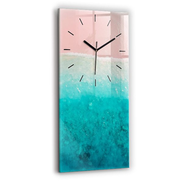 Reloj vertical Playa de arena de mar - espejomat.es
