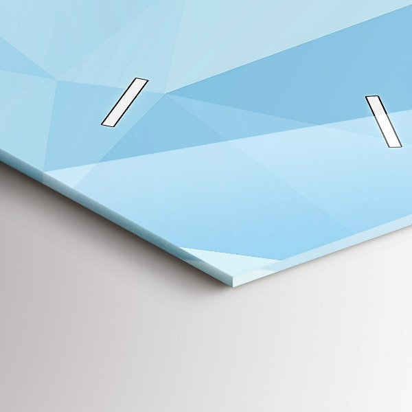 Reloj de cristal vertical Triángulos abstracto - espejomat.es