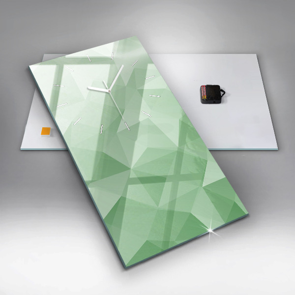 Reloj vertical Triángulos abstracto - espejomat.es