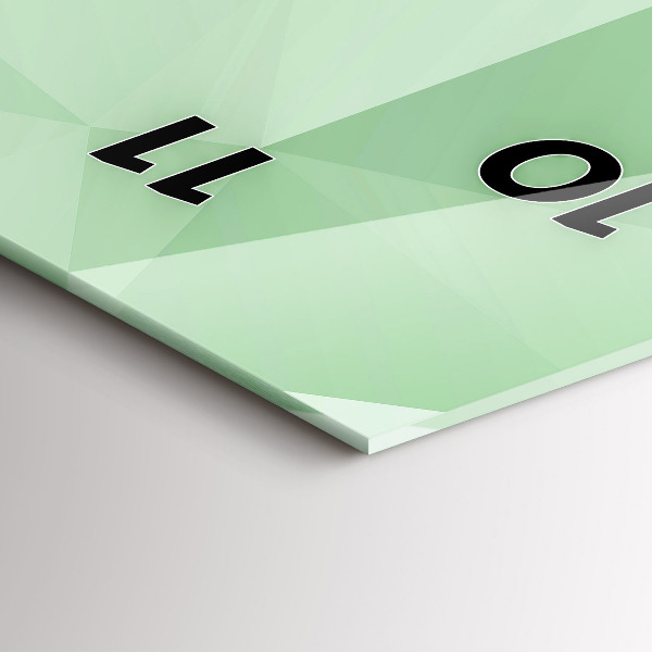 Reloj vertical Triángulos abstracto - espejomat.es