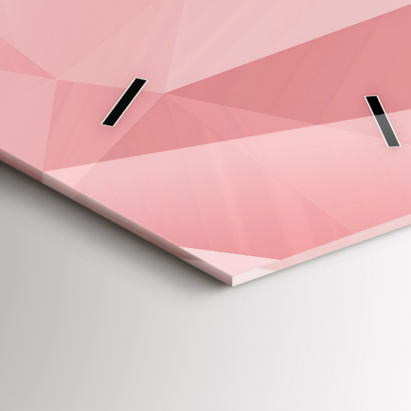 Reloj de vidrio vertical Triángulos abstracto - espejomat.es