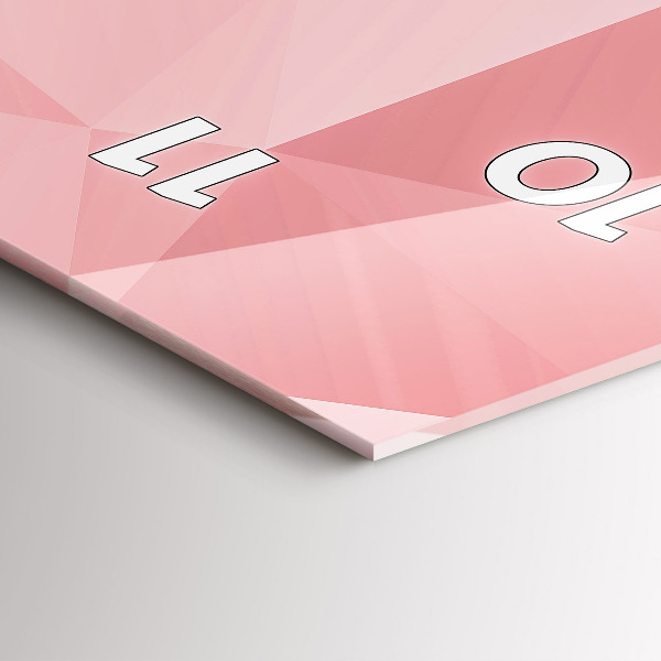 Reloj de vidrio vertical Triángulos abstracto - espejomat.es