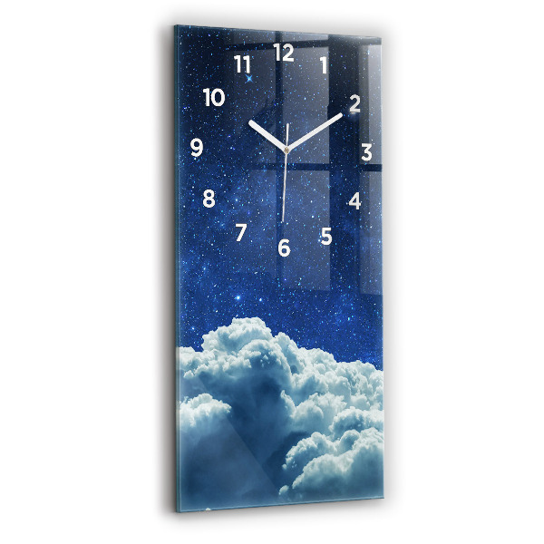 Reloj de cristal vertical Cielo nocturno - espejomat.es
