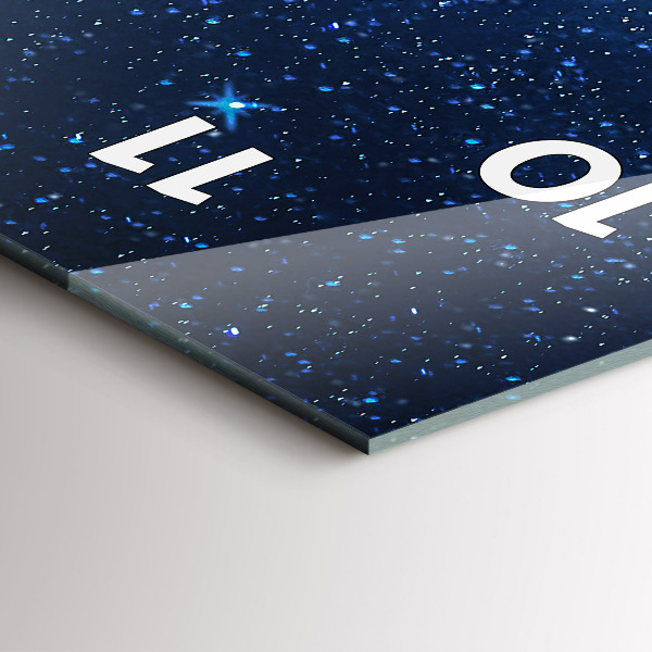 Reloj de cristal vertical Cielo nocturno - espejomat.es