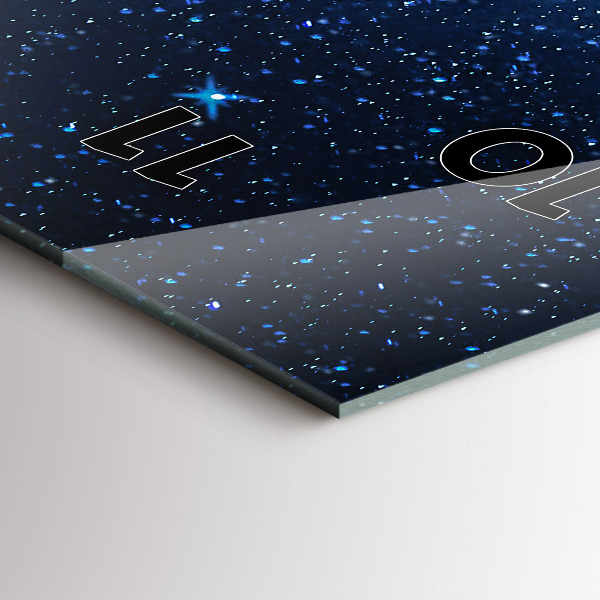 Reloj de cristal vertical Cielo nocturno - espejomat.es