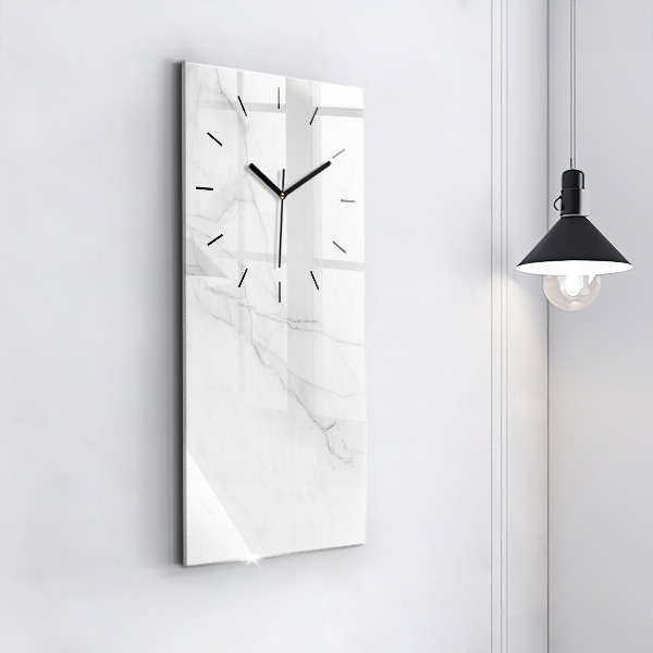Reloj de cristal vertical Mármol decorativo - espejomat.es